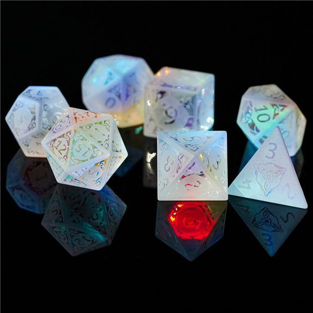 Glasterninger og Sharp dice