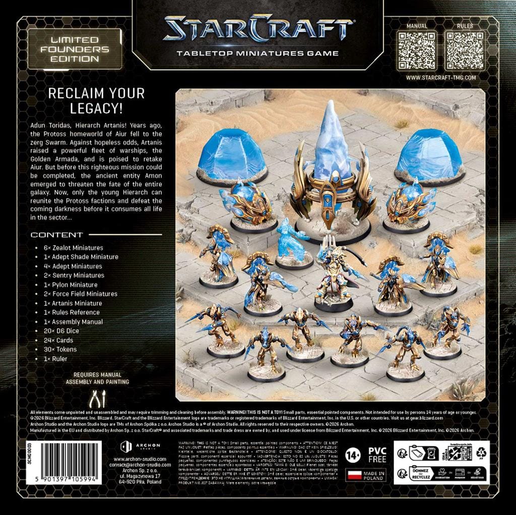 Archon Studio Starcraft StarCraft: The Miniatures Game - Protoss - Starter Set Founders Edition
