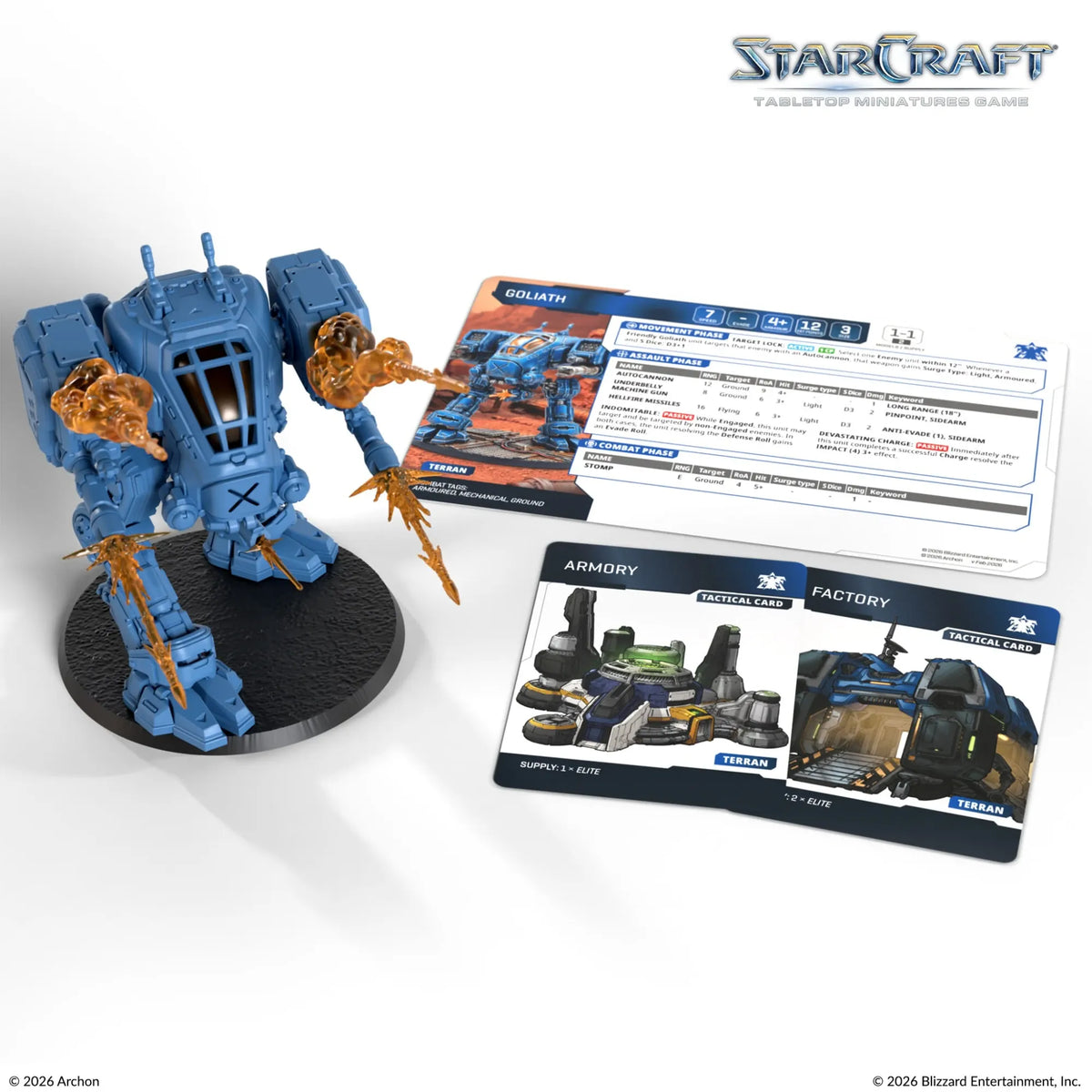 Archon Studio Starcraft StarCraft: The Miniatures Game - Terran - Goliath Expansion Set