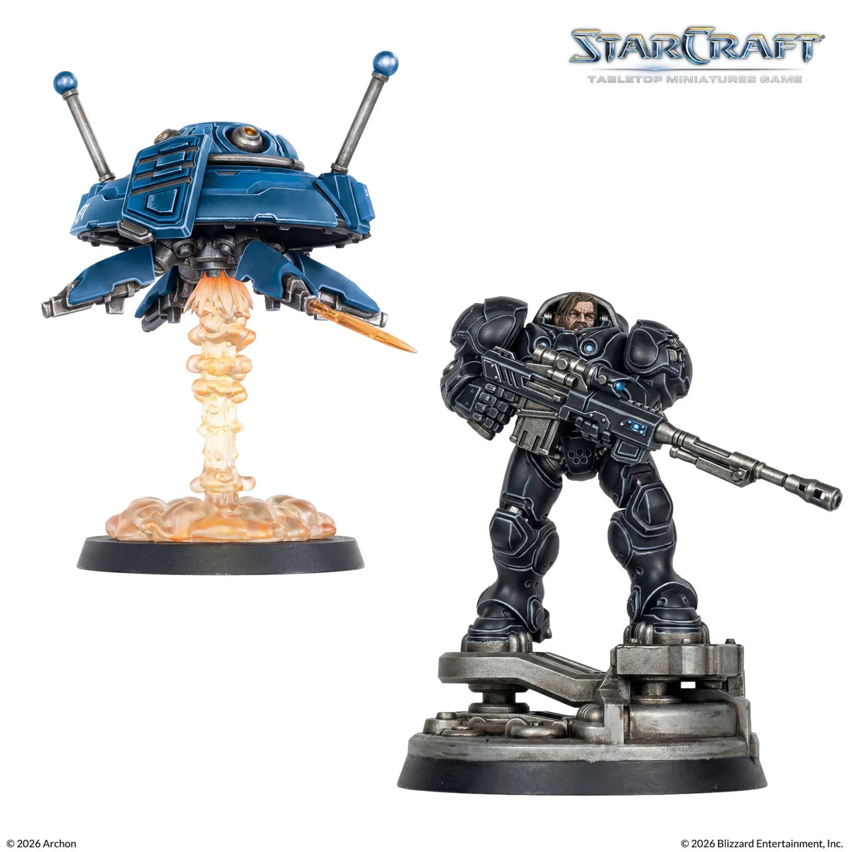 Archon Studio Starcraft StarCraft: The Miniatures Game - Terran - Jim Raynor & Point Defence Drone Hero Expansion Set
