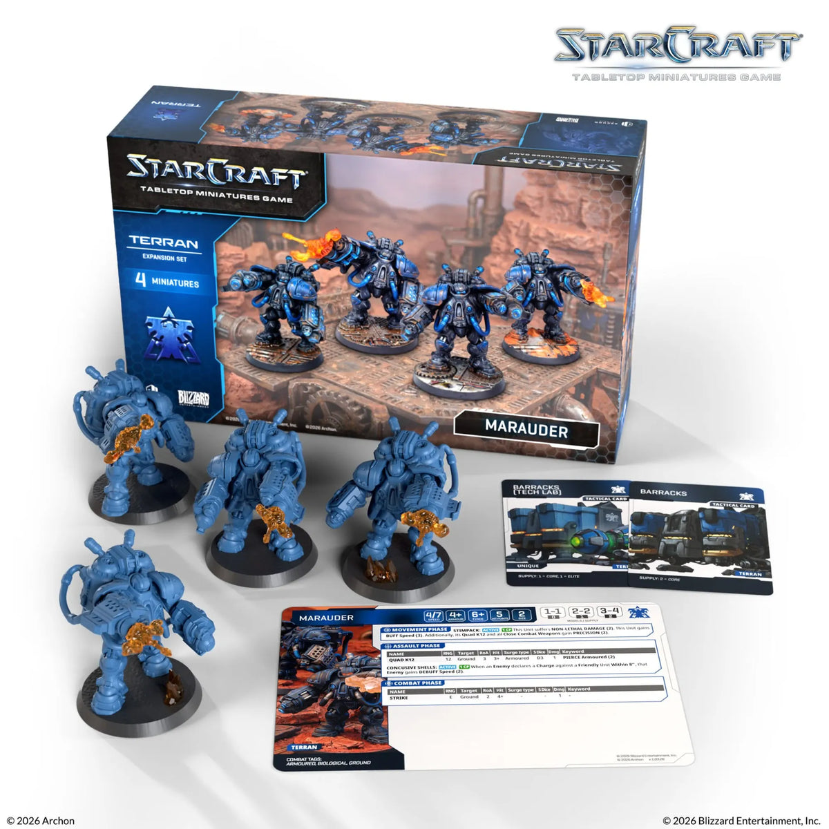 Archon Studio Starcraft StarCraft: The Miniatures Game - Terran - Marauder Expansion Set