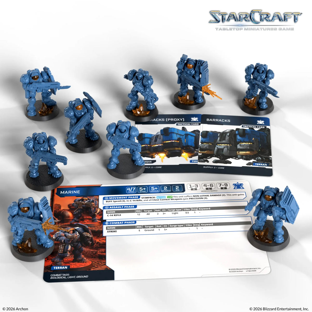 Archon Studio Starcraft StarCraft: The Miniatures Game - Terran - Marine Expansion Set