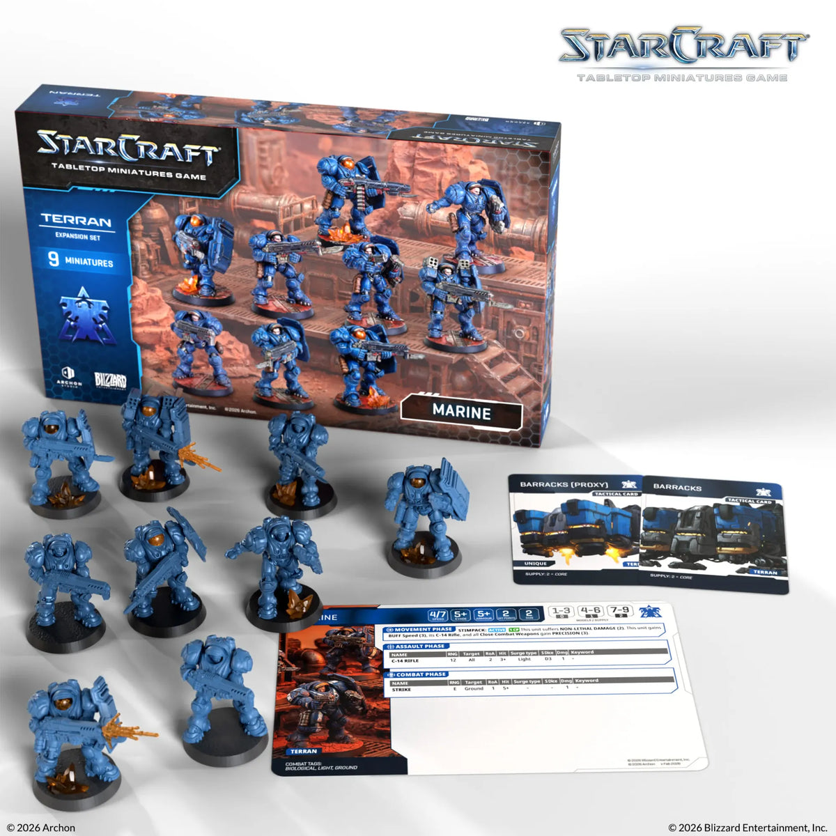 Archon Studio Starcraft StarCraft: The Miniatures Game - Terran - Marine Expansion Set