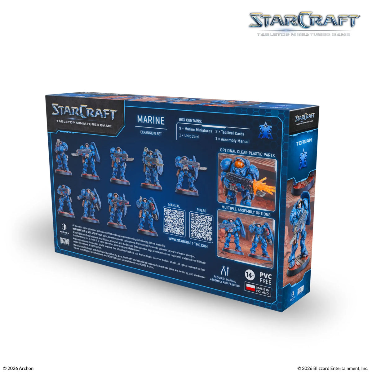Archon Studio Starcraft StarCraft: The Miniatures Game - Terran - Marine Expansion Set