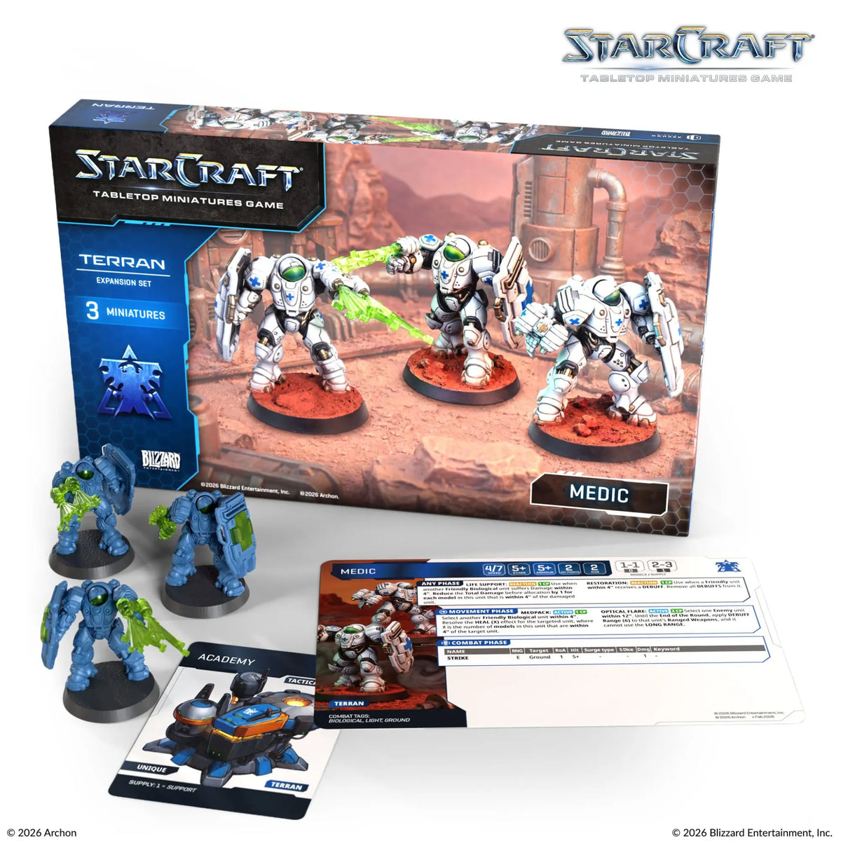 Archon Studio Starcraft StarCraft: The Miniatures Game - Terran - Medic Expansion Set