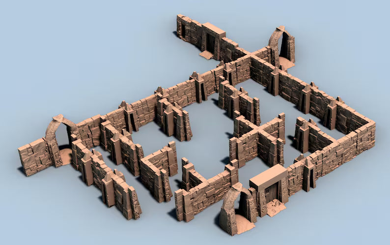 Catacomb Magnet Wall Set - for Board Games - Custom Mini