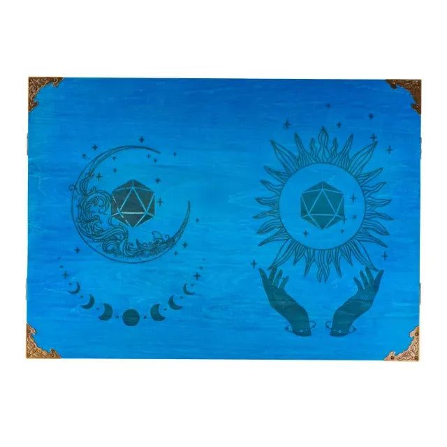 NordicDice Accessories, bøger etc Blue Wooden Dungeon Master's Screen