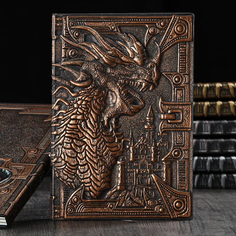 NordicDice Accessories, bøger etc Bronze drage notesbog