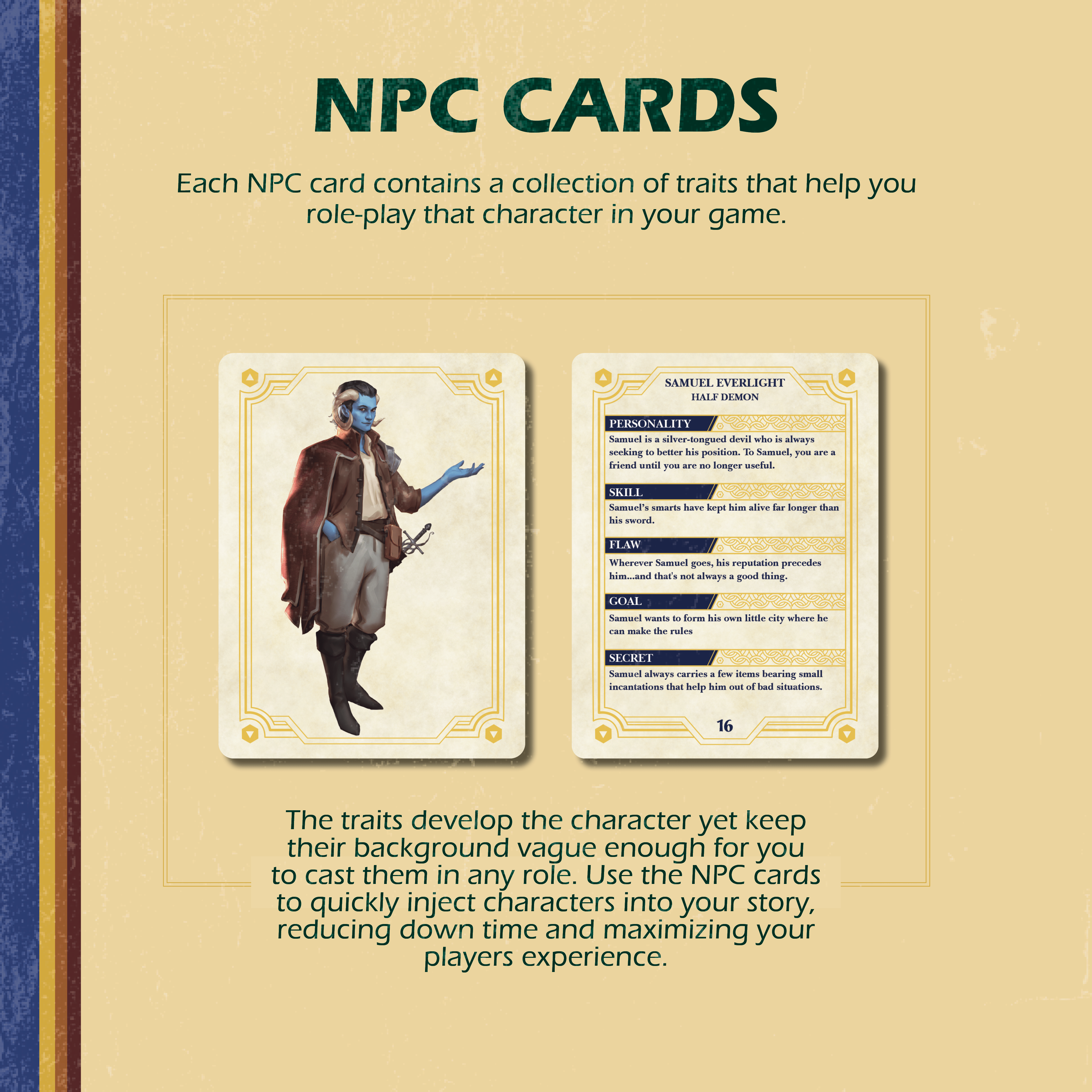 NordicDice Accessories, bøger etc Deck of Stories - Npc booster 1
