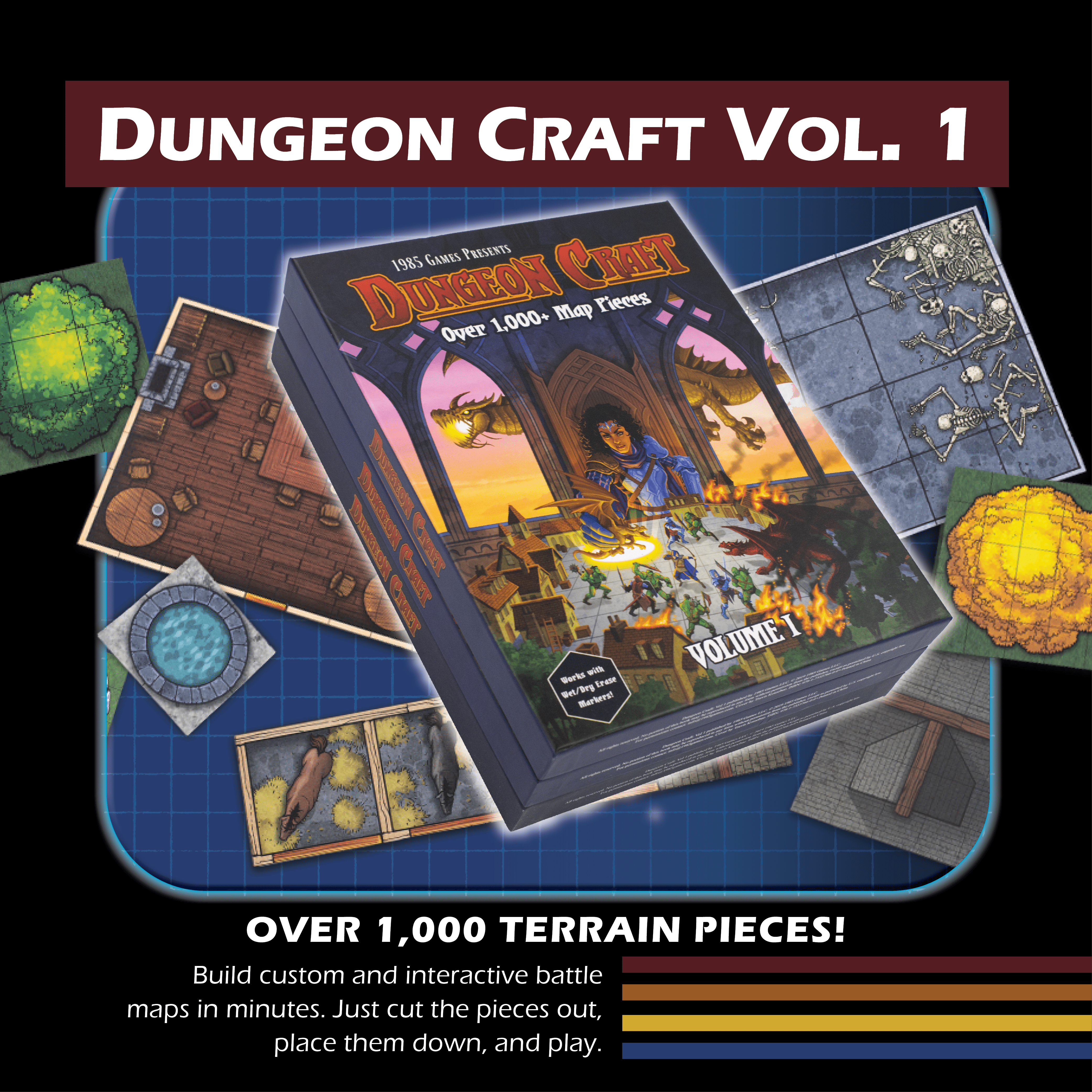 NordicDice Accessories, bøger etc Dungeon Craft - Volume 1