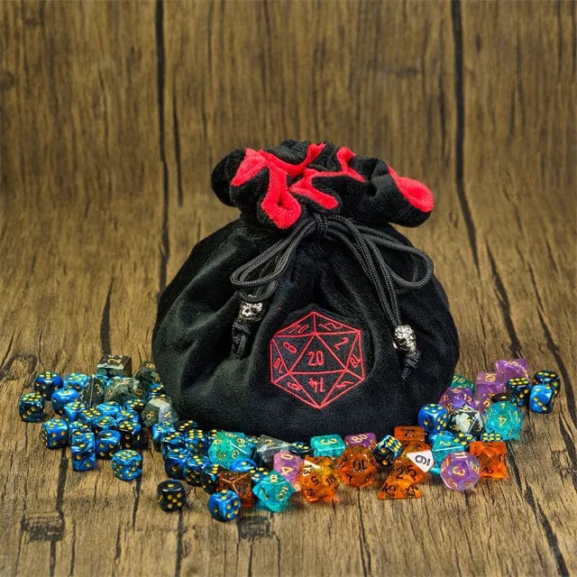 NordicDice Accessories, bøger etc Sort Stof terningepose