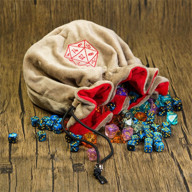 NordicDice Accessories, bøger etc Terningepose i lysebrun