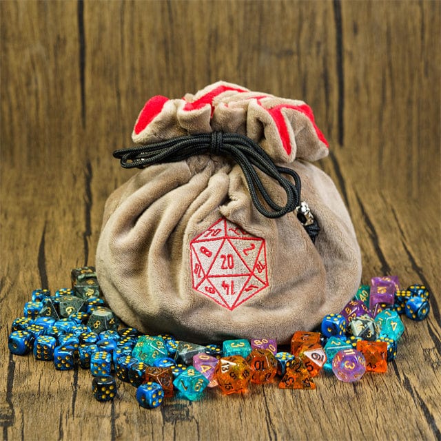 NordicDice Accessories, bøger etc Terningepose i lysebrun