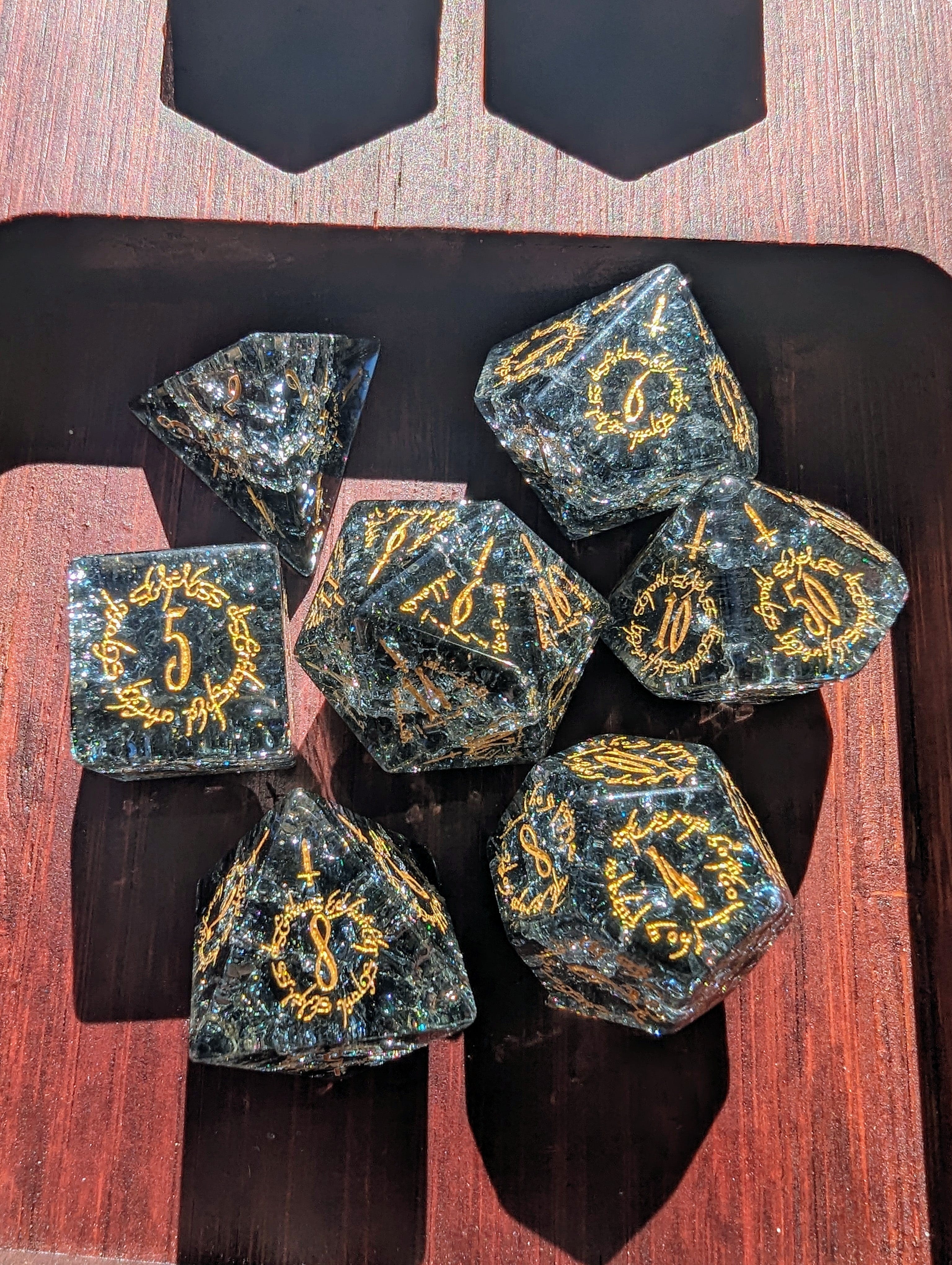 NordicDice Ædelsten og Krystal Shadowrealm - d&d Rollespilsteringer