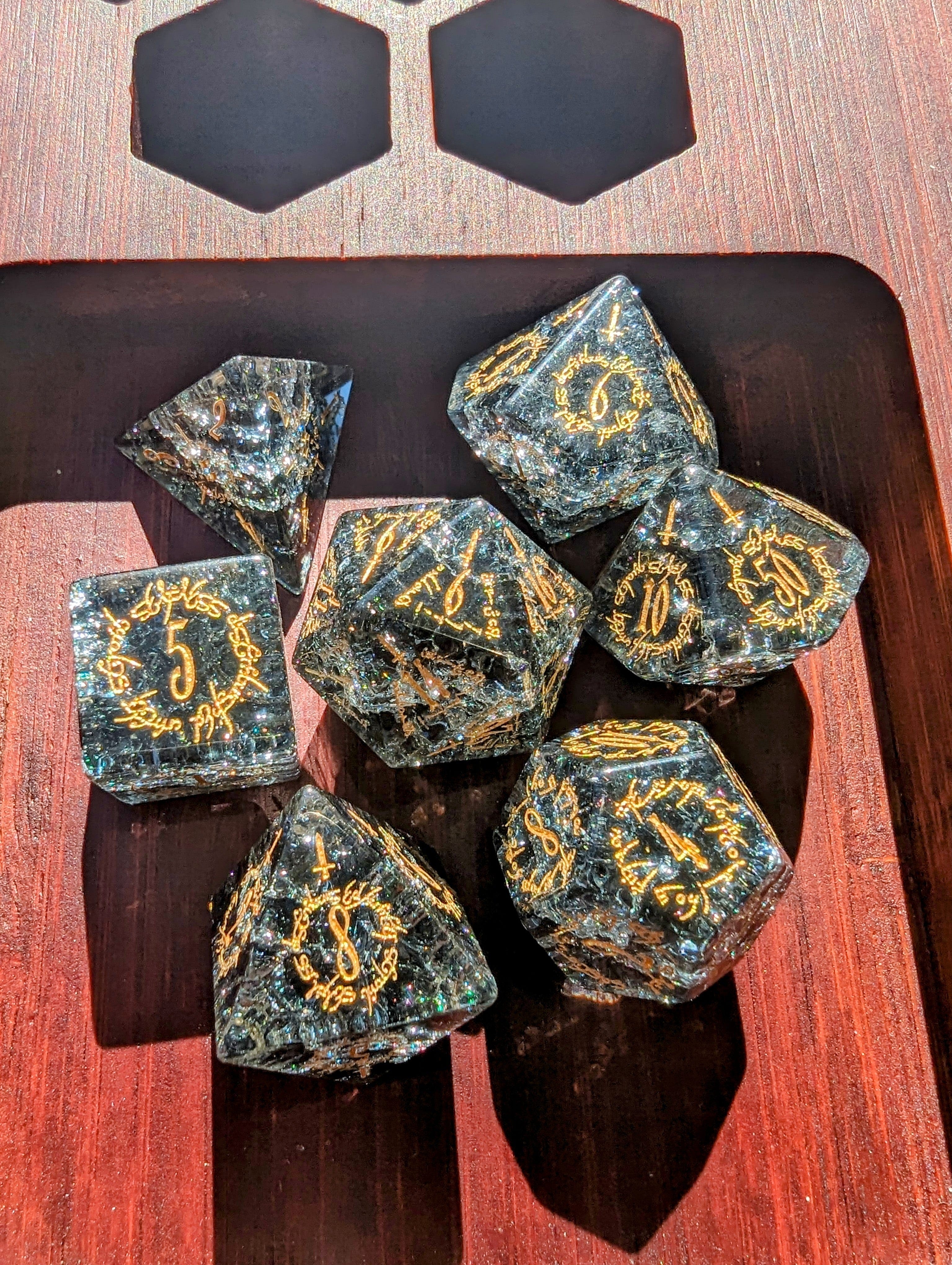 NordicDice Ædelsten og Krystal Shadowrealm - d&d Rollespilsteringer