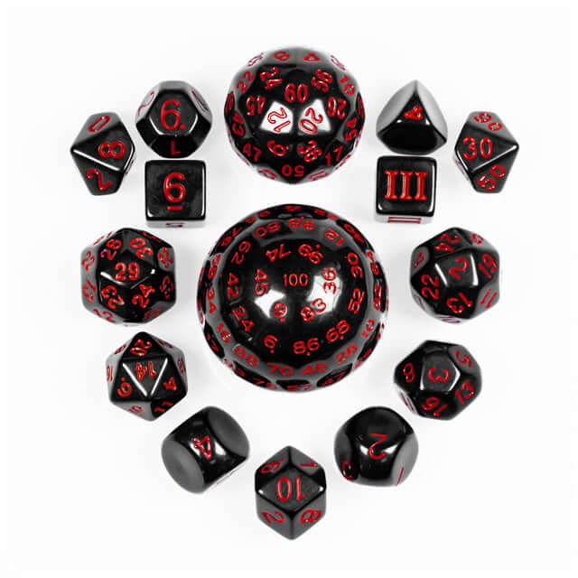 NordicDice Akryl og Resin All you need terningesæt - 15 pieces
