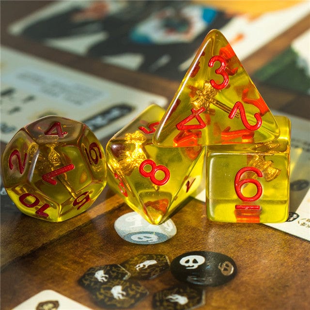 NordicDice Akryl og Resin Class dice: Barbar terningesæt