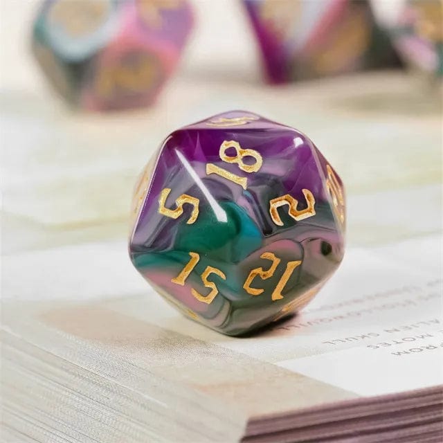 NordicDice Akryl og Resin Copy of Chaos set - Underdark rollespilsterninger