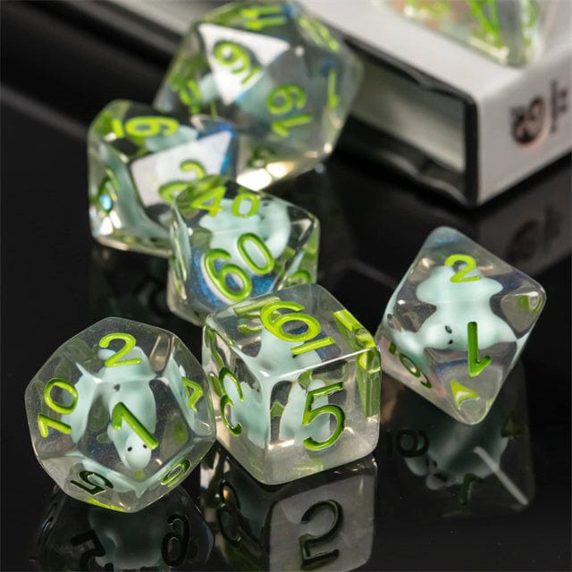 NordicDice Akryl og Resin Dinosaur terning