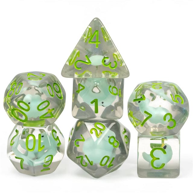 NordicDice Akryl og Resin Dinosaur terning