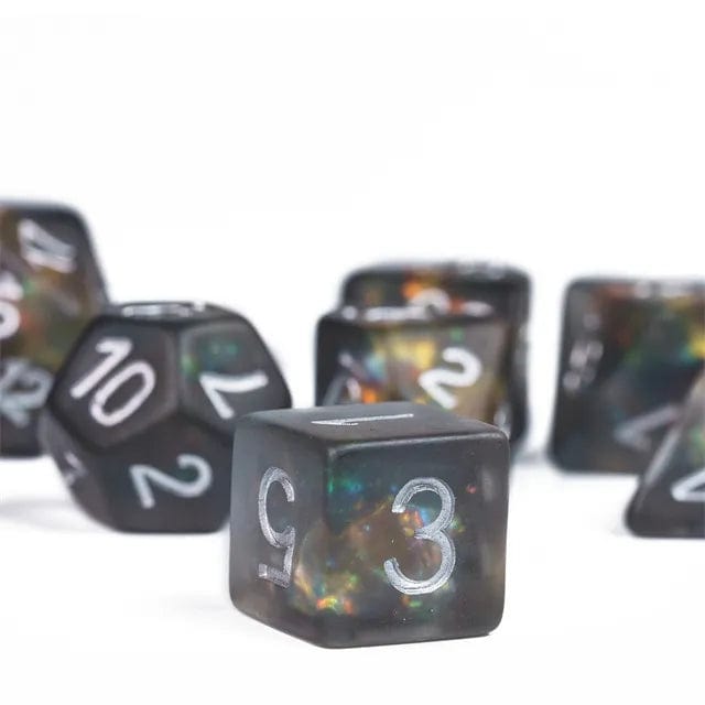 NordicDice Akryl og Resin Frosted galakse terningesæt