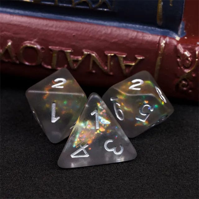 NordicDice Akryl og Resin Frosted galakse terningesæt