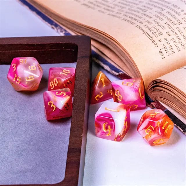 NordicDice Akryl og Resin Blend dice set