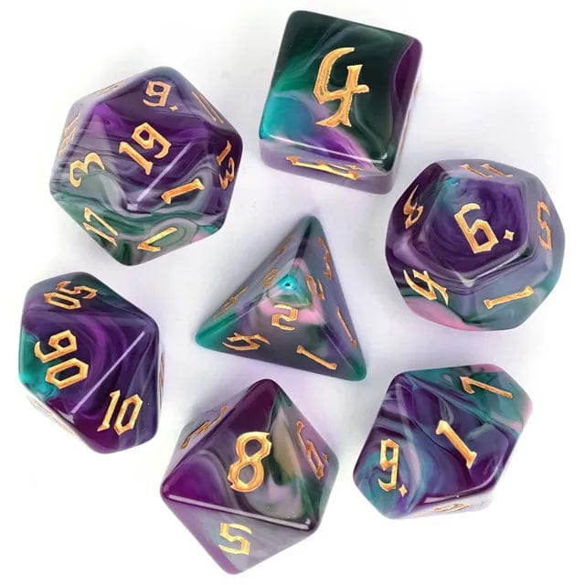 NordicDice Akryl og Resin Blend dice set