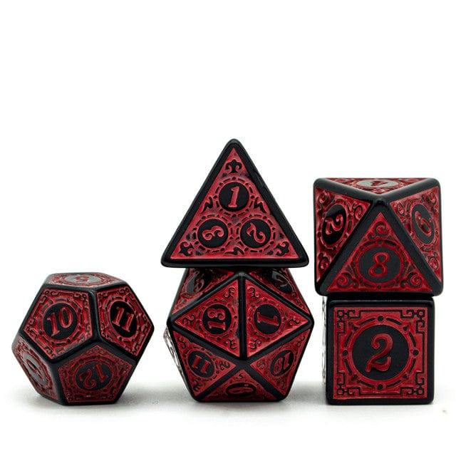 NordicDice Akryl og Resin Magisk Dice - Rød rollespilsterning