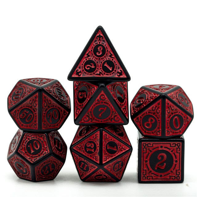 NordicDice Akryl og Resin Magisk Dice - Rød rollespilsterning