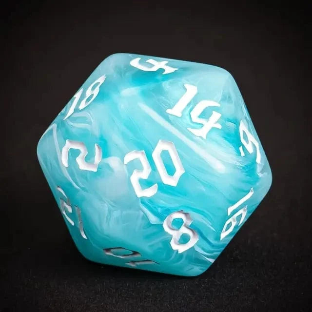 NordicDice Akryl og Resin resin jade dice set