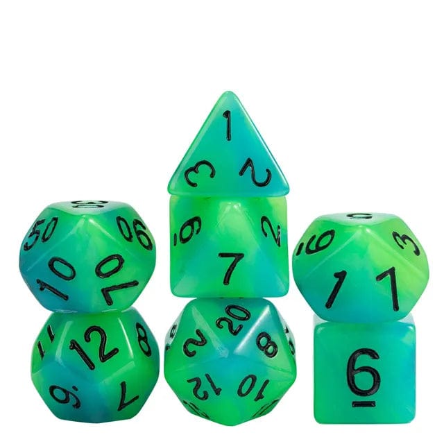 NordicDice Akryl og Resin Selvlysende terninger  - Glow in Dark Dice