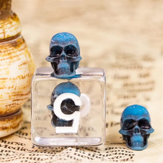 NordicDice Akryl og Resin Skelethoved - rollespilsterninger