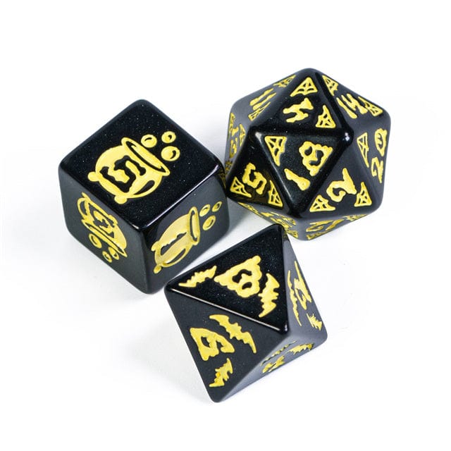 NordicDice Akryl og Resin Sort Halloween rollespilsterninger