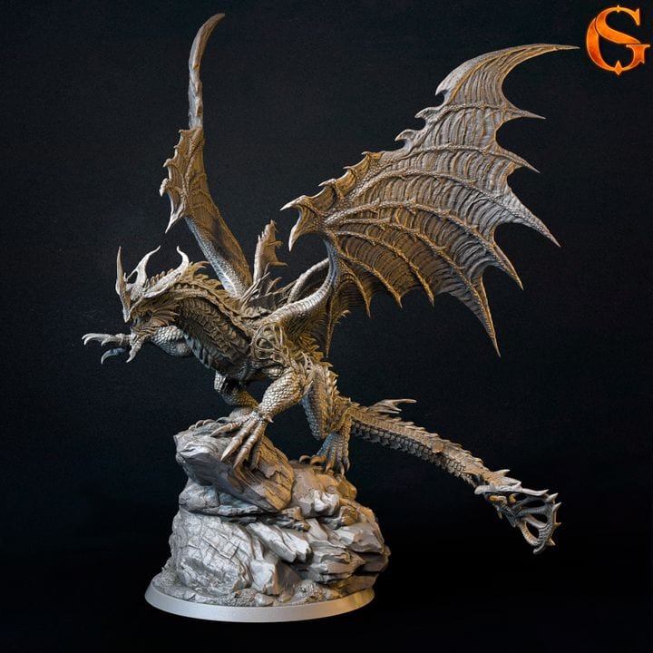 NordicDice Custom print Archoclonius dragon Unpainted - Custom Mini