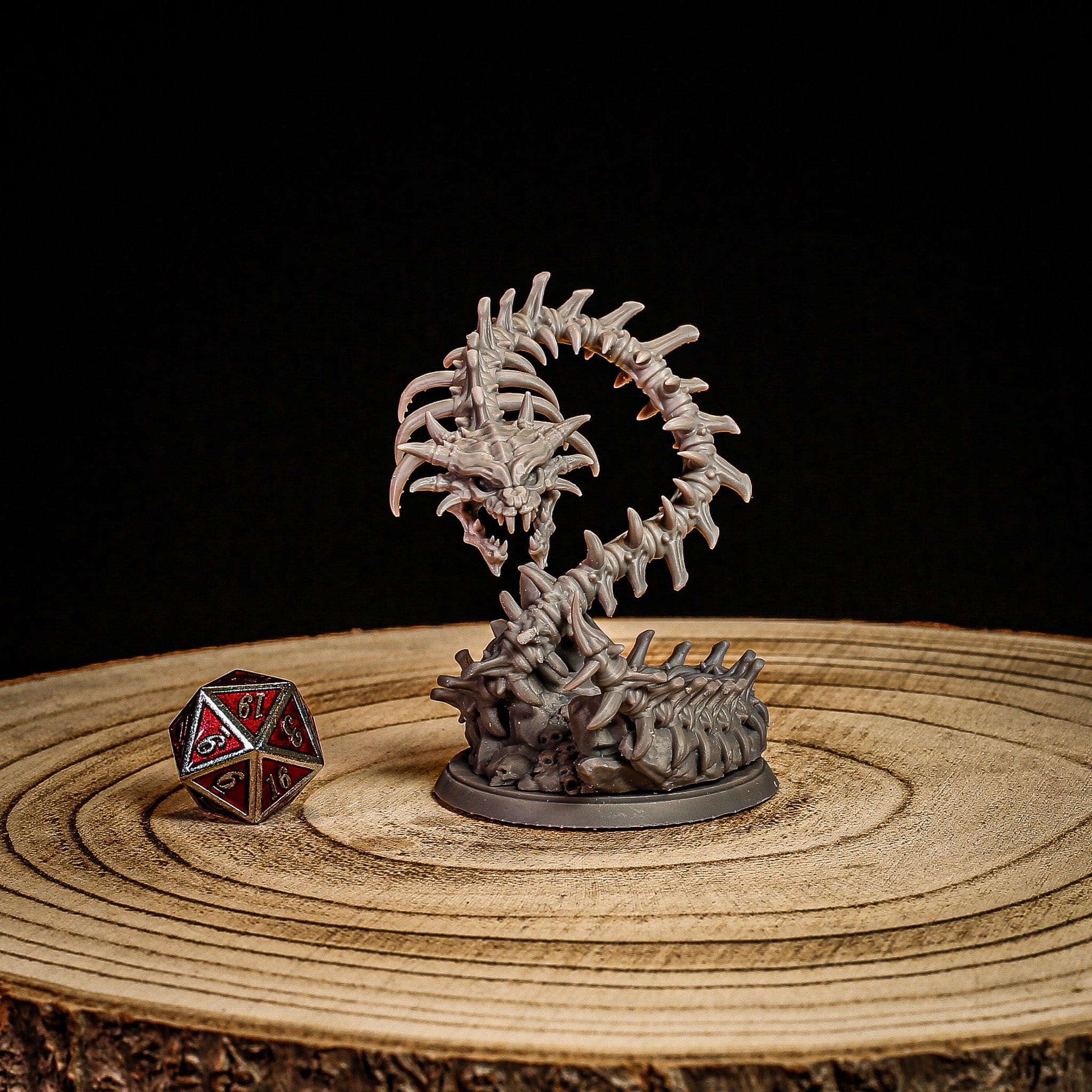 NordicDice Custom print Bone Naga Unpainted - Custom Mini