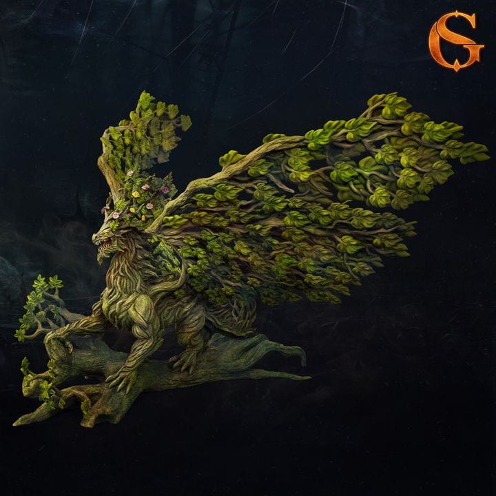 NordicDice Custom print Dragon Arbus Pinewing Unpainted - Custom Mini