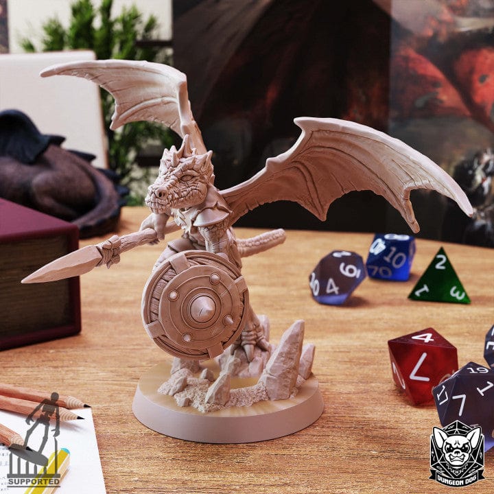 NordicDice Custom print Kobold Winged - A - Custom Mini
