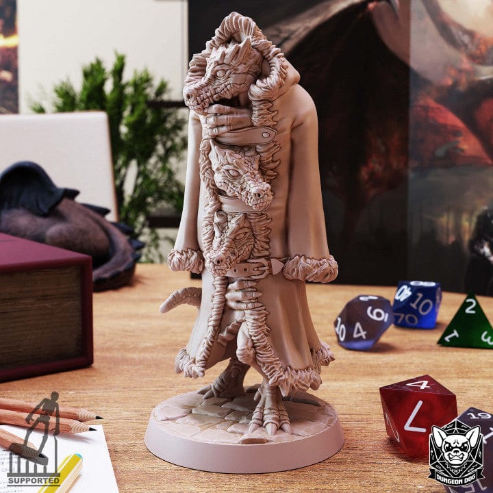 NordicDice Custom print Three Kobolds In A Trenchcoat Unpainted - Custom Mini