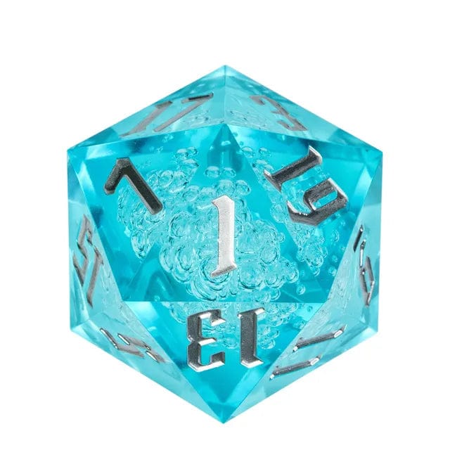 NordicDice D20 Blå Løs 55mm D20 terning