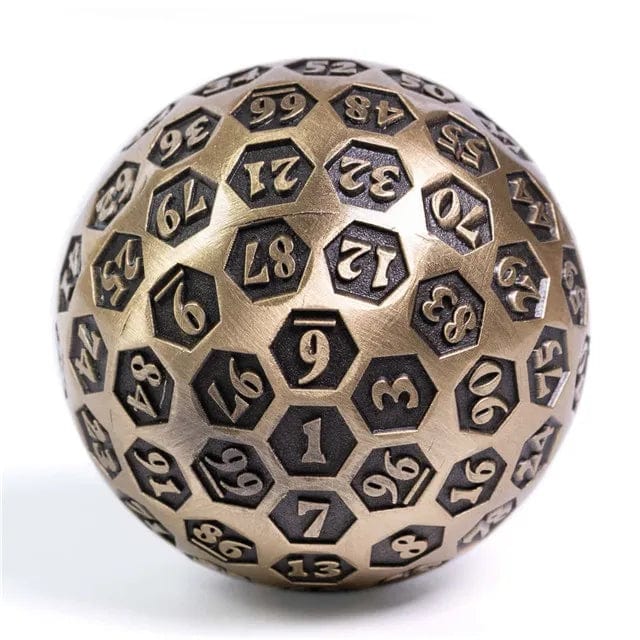 NordicDice D20 Metal D100 rollespilsterning