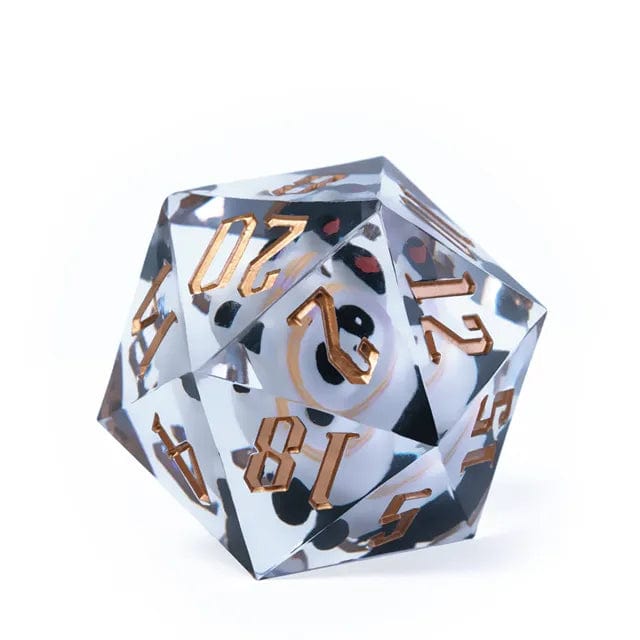 NordicDice D20 Panda dice - 33mm