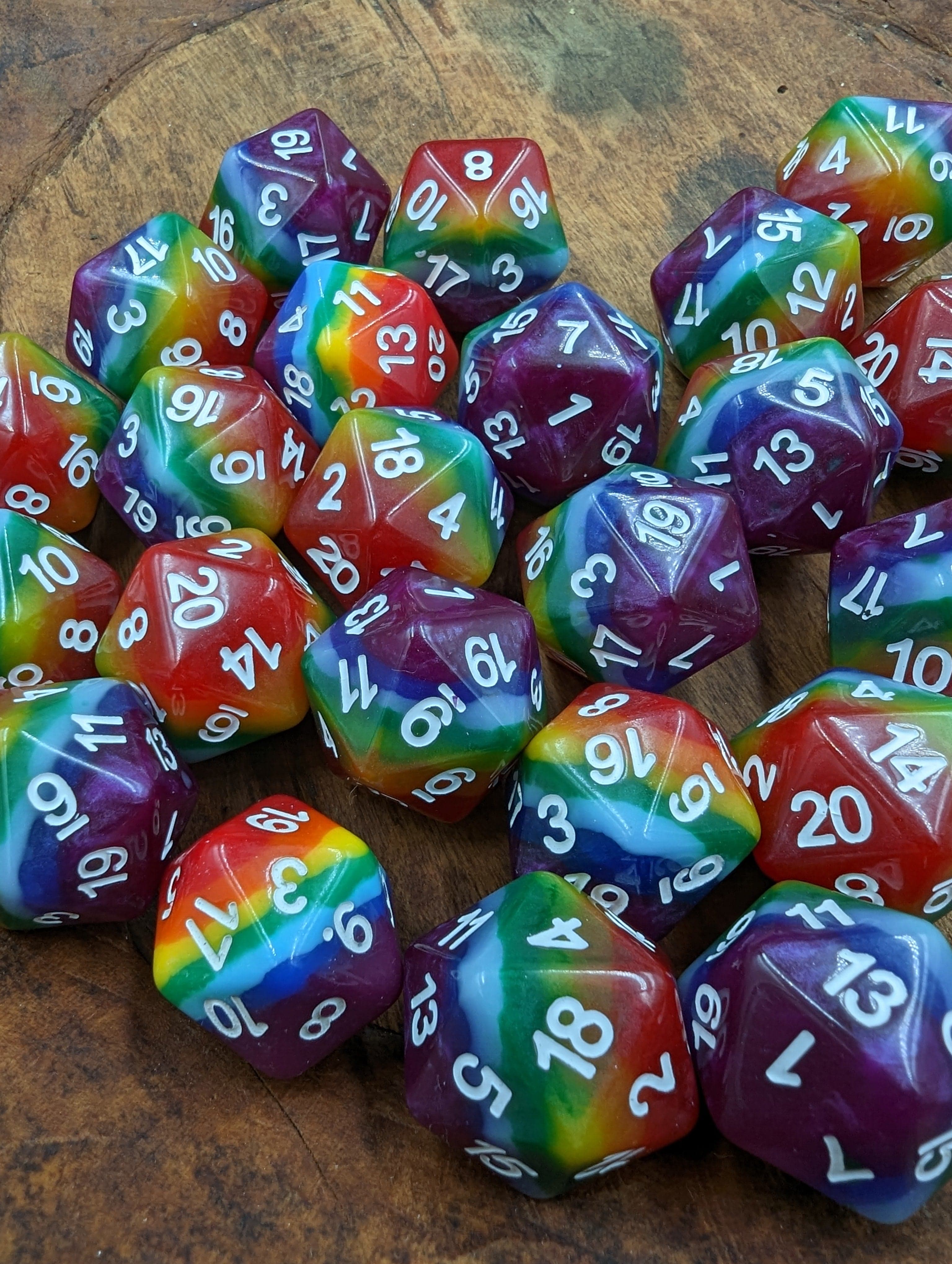 NordicDice D20 Pride rollespilsterning - d20