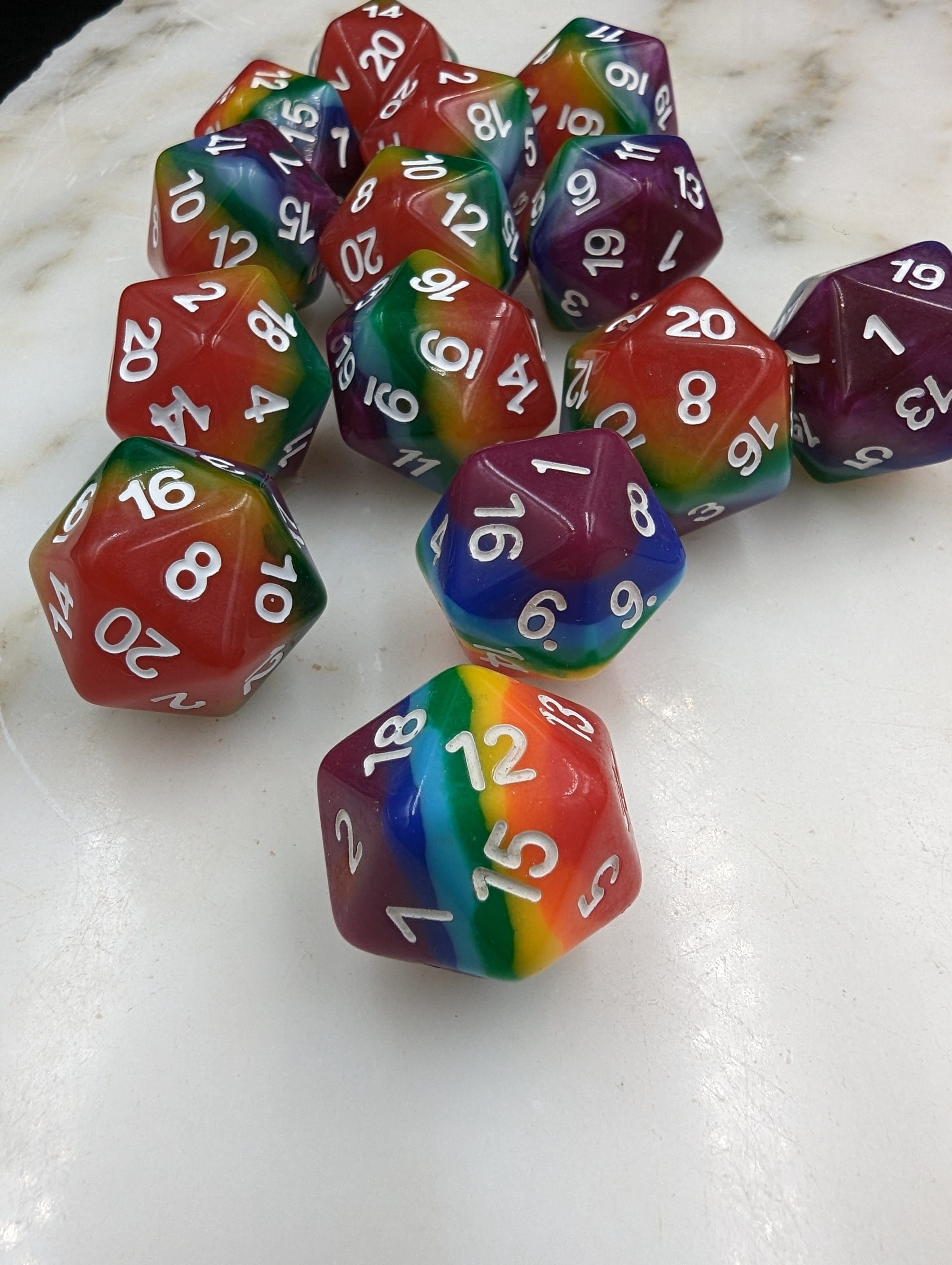 NordicDice D20 Pride rollespilsterning - d20