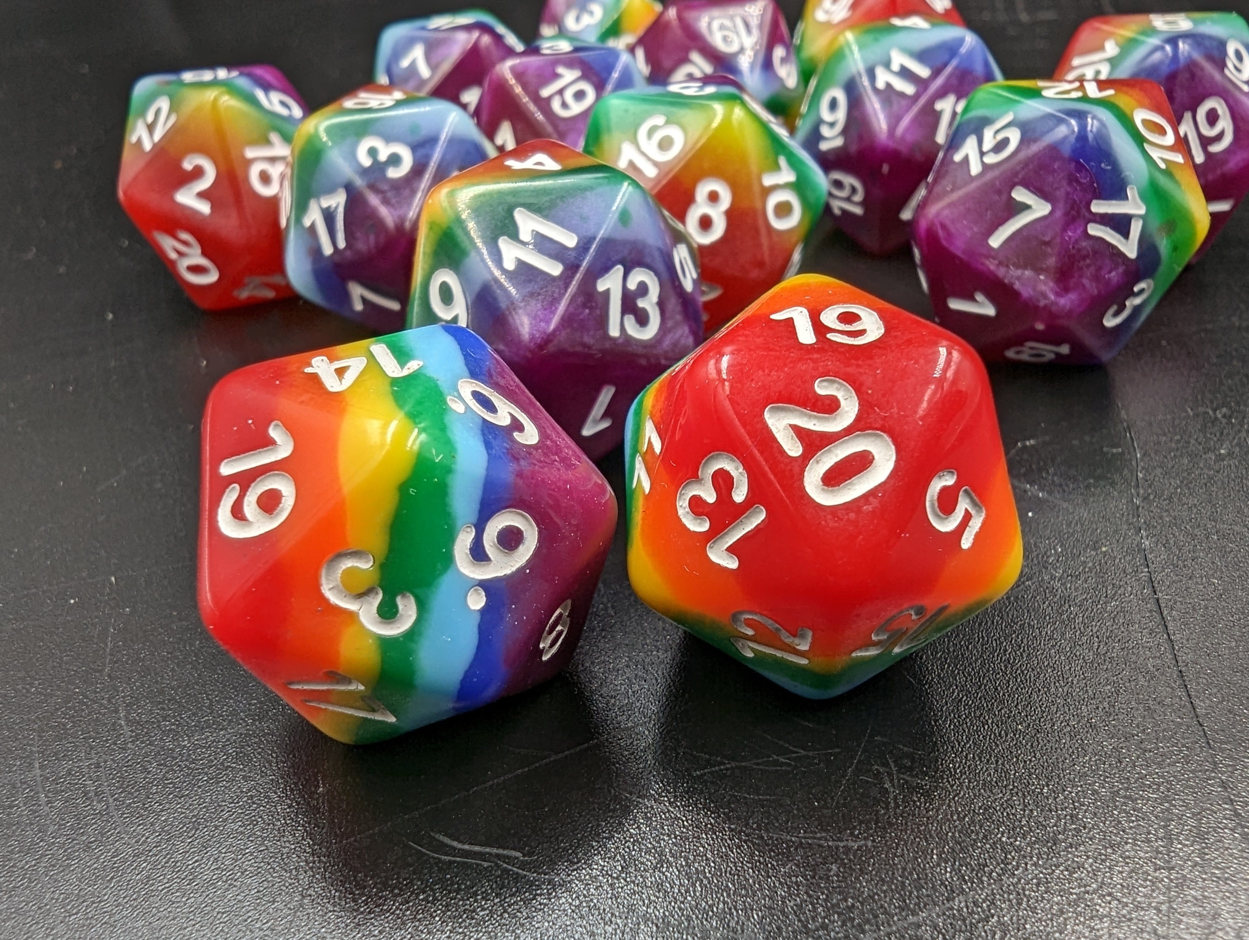 NordicDice D20 Pride rollespilsterning - d20