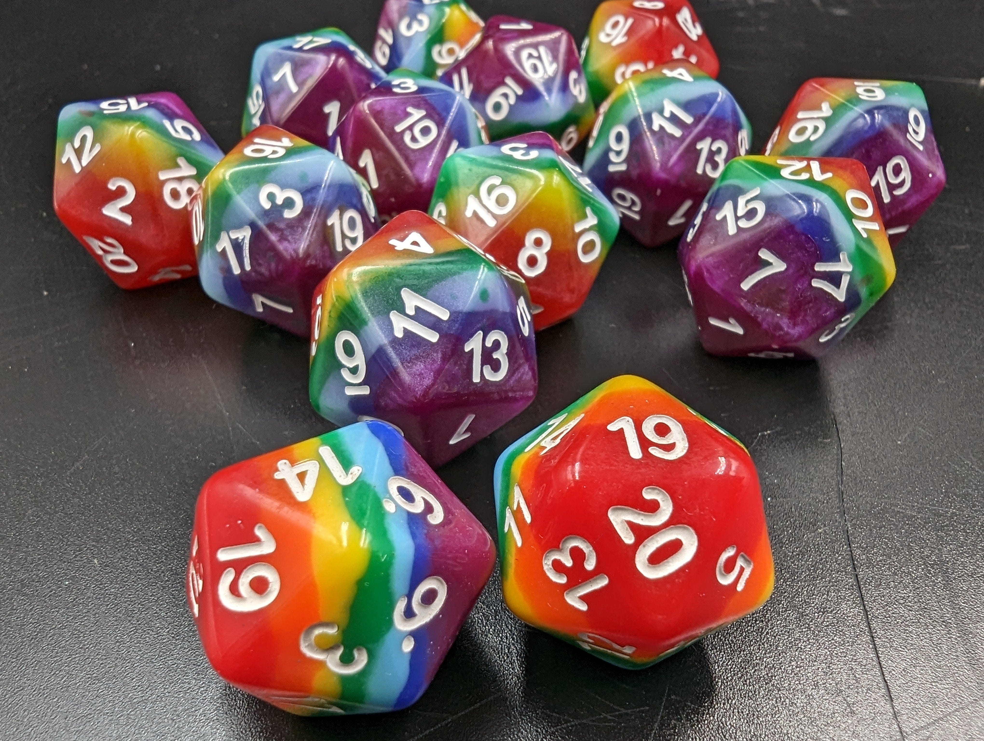 NordicDice D20 Pride rollespilsterning - d20