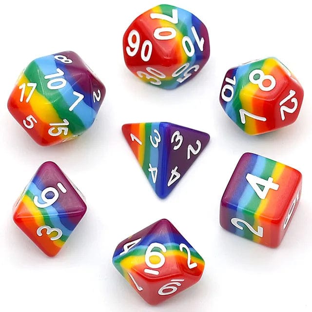 NordicDice D20 Pride rollespilsterningesæt