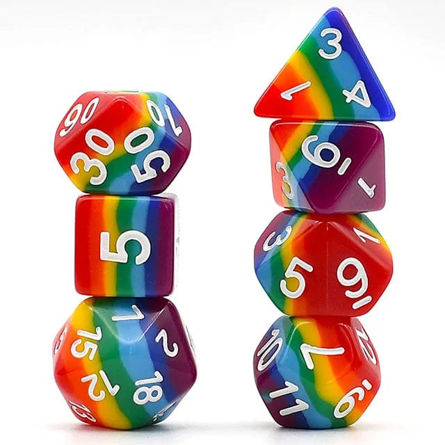 NordicDice D20 Pride rollespilsterningesæt