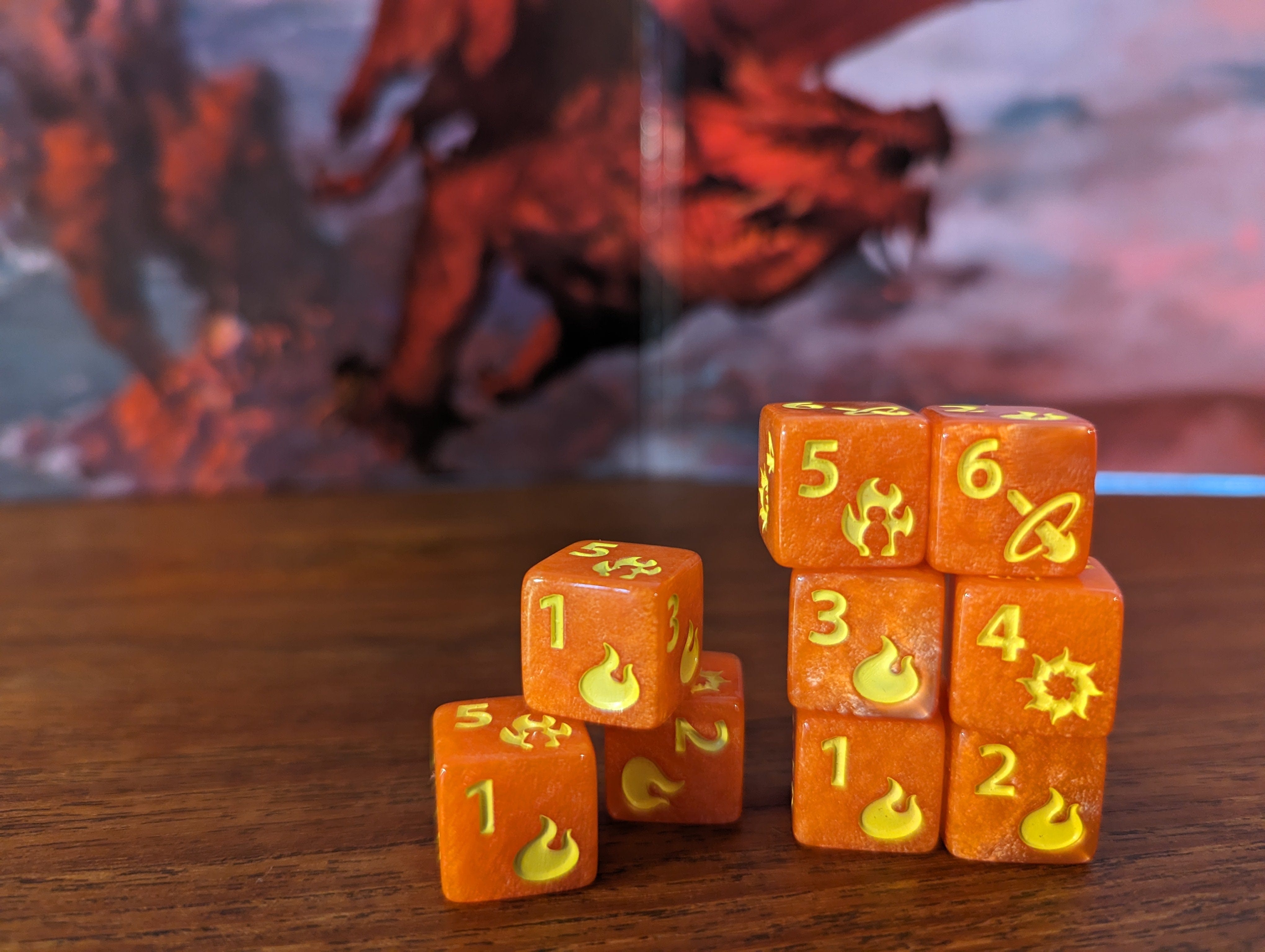 NordicDice d6 Fireball terninger d6
