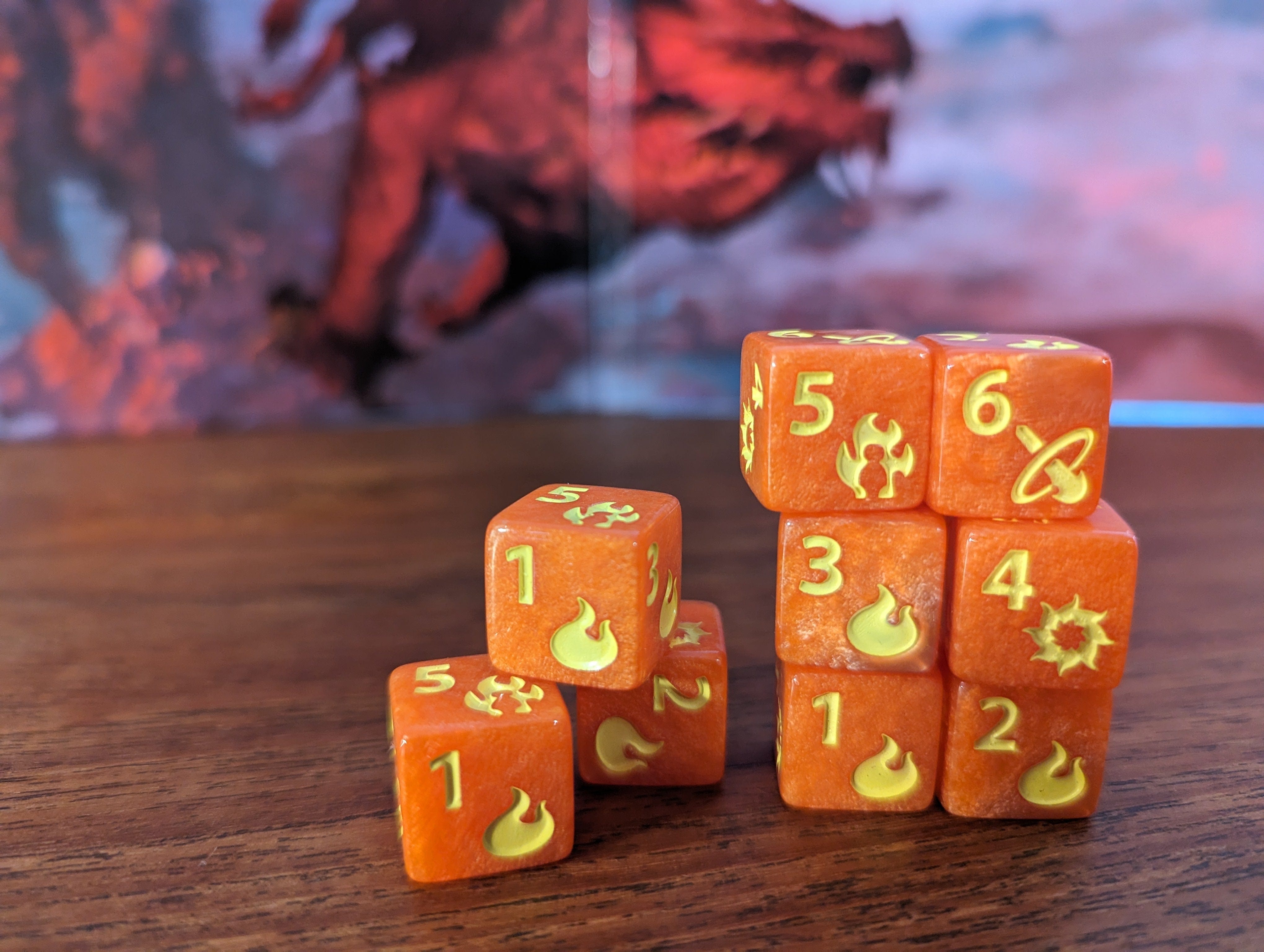 NordicDice d6 Fireball terninger d6